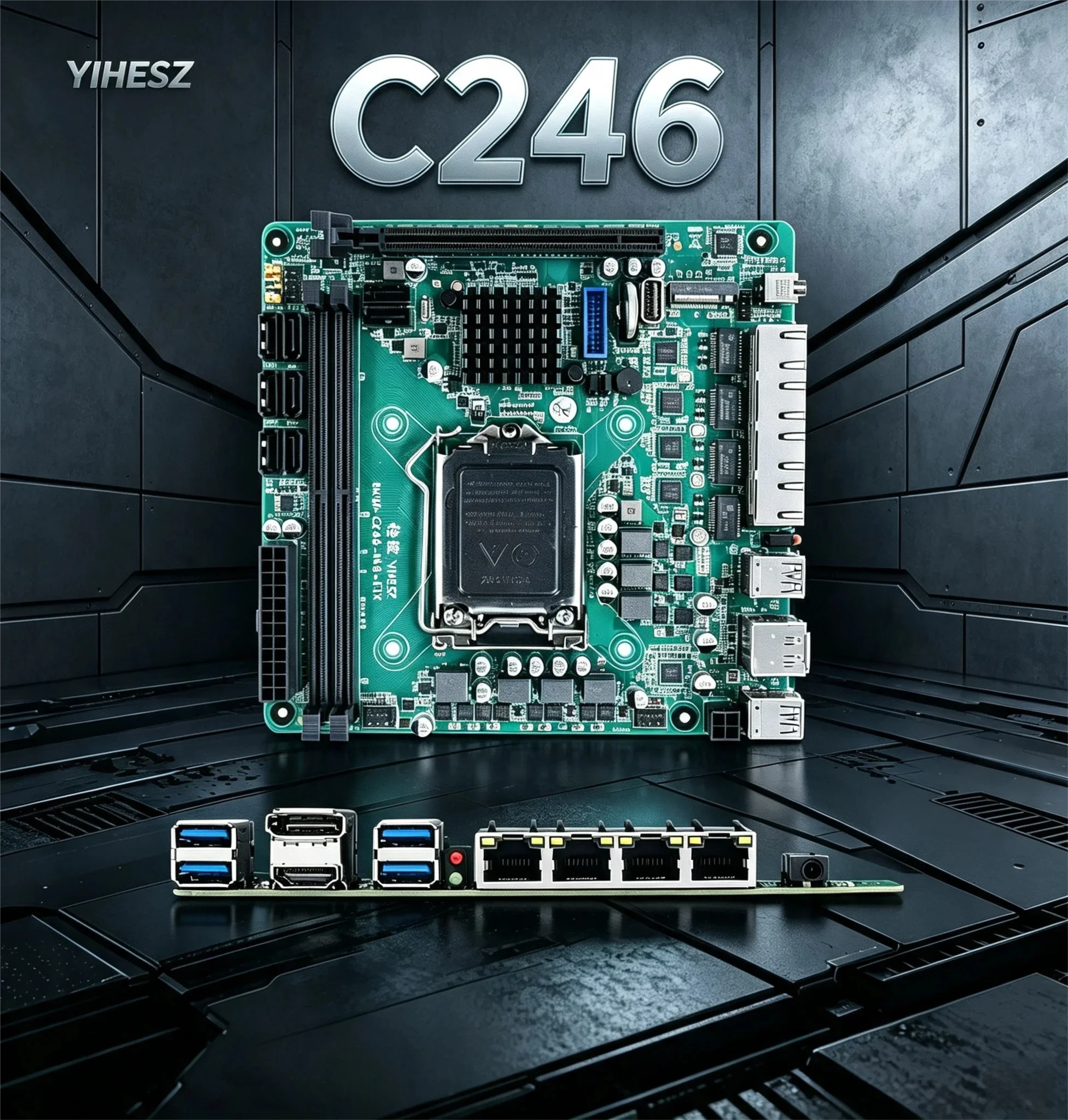 Nas Motherboard 8 Sata Mini Itx - Scheda Madre NAS ITX C246 Supporta