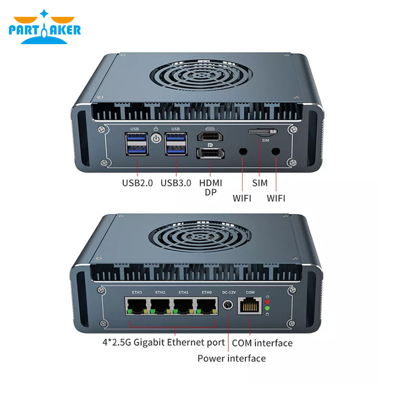 Pfsense Firewall Router 2.5G 4 I226 - Router firewall mini PC senza ventola