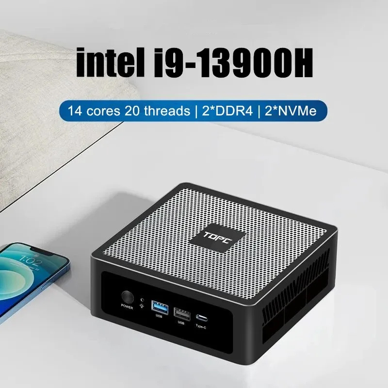 Intel Core I9 13900H Mini Pc - TOPC Mini PC 13a generazione Intel