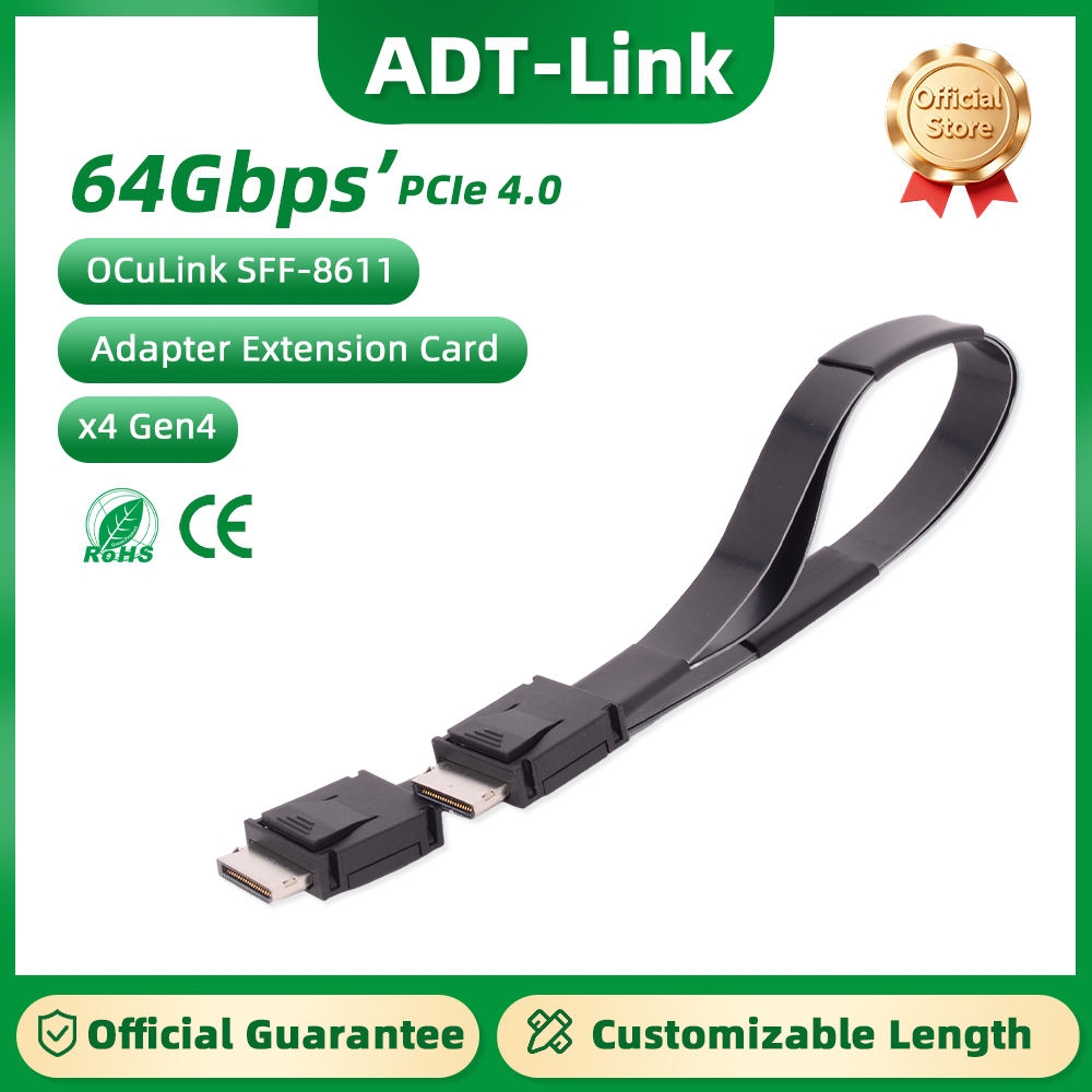 Oculink Egpu Mini Pc - ADT-Link PCI-E 4.0 X4 SFF-8611 Maschio