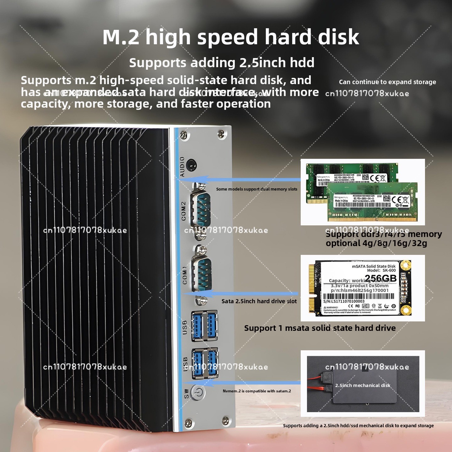 Fanless Industrial Pc Rs485 Core I7 - Mini PC Industriale - Quad-Core N100/J1900/J6412,