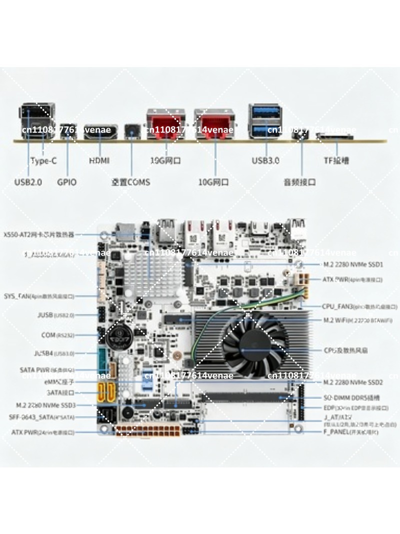 Scheda Madre NAS 8-Bay con CPU - Nas Motherboard 8 Sata Mini Itx recensione e prezzo