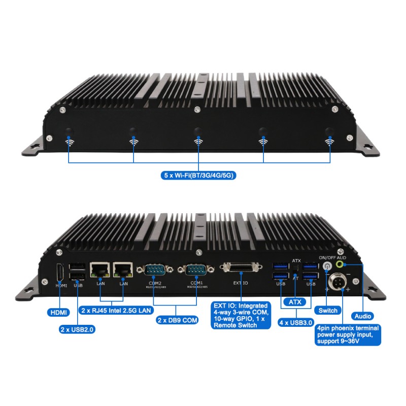 PC Industriale Fanless Edge AI - Fanless Industrial Pc Rs485 Core I7 recensione e prezzo
