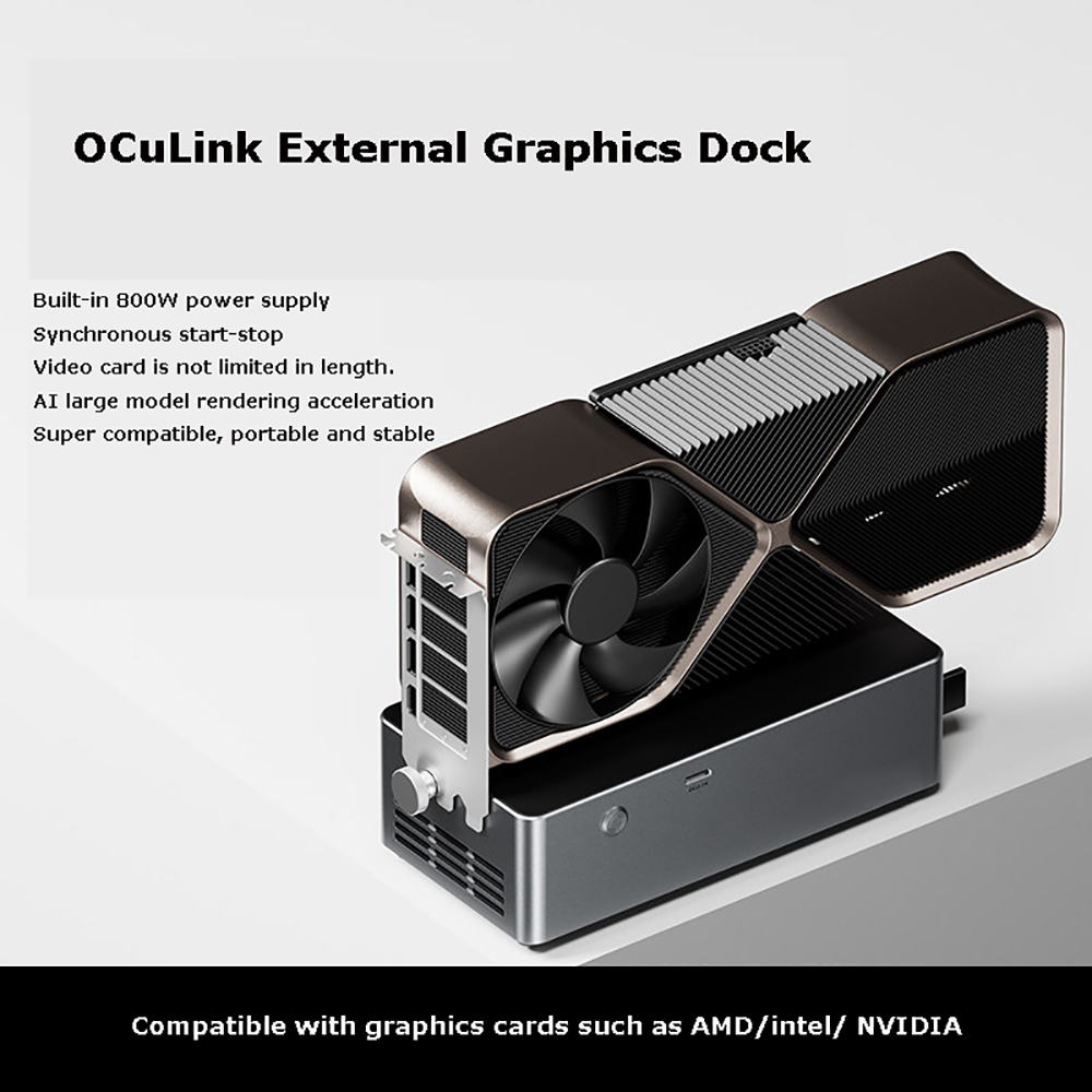 Dock EGPU AG02/AG01 con porte  - Oculink Egpu Mini Pc recensione e prezzo