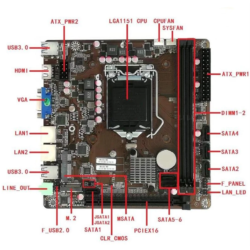 Scheda Madre Mini-ITX B365 LGA - Nas Motherboard 8 Sata Mini Itx recensione e prezzo
