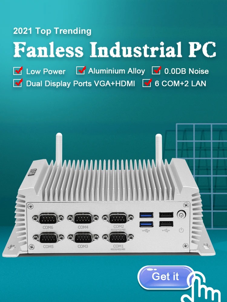 PC industriale senza ventola,  - Fanless Industrial Pc Rs485 Core I7 recensione e prezzo