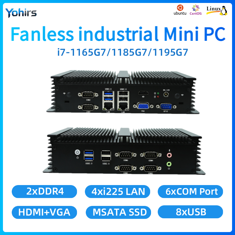 PC incorporato senza ventola I - Fanless Industrial Pc Rs485 Core I7 recensione e prezzo