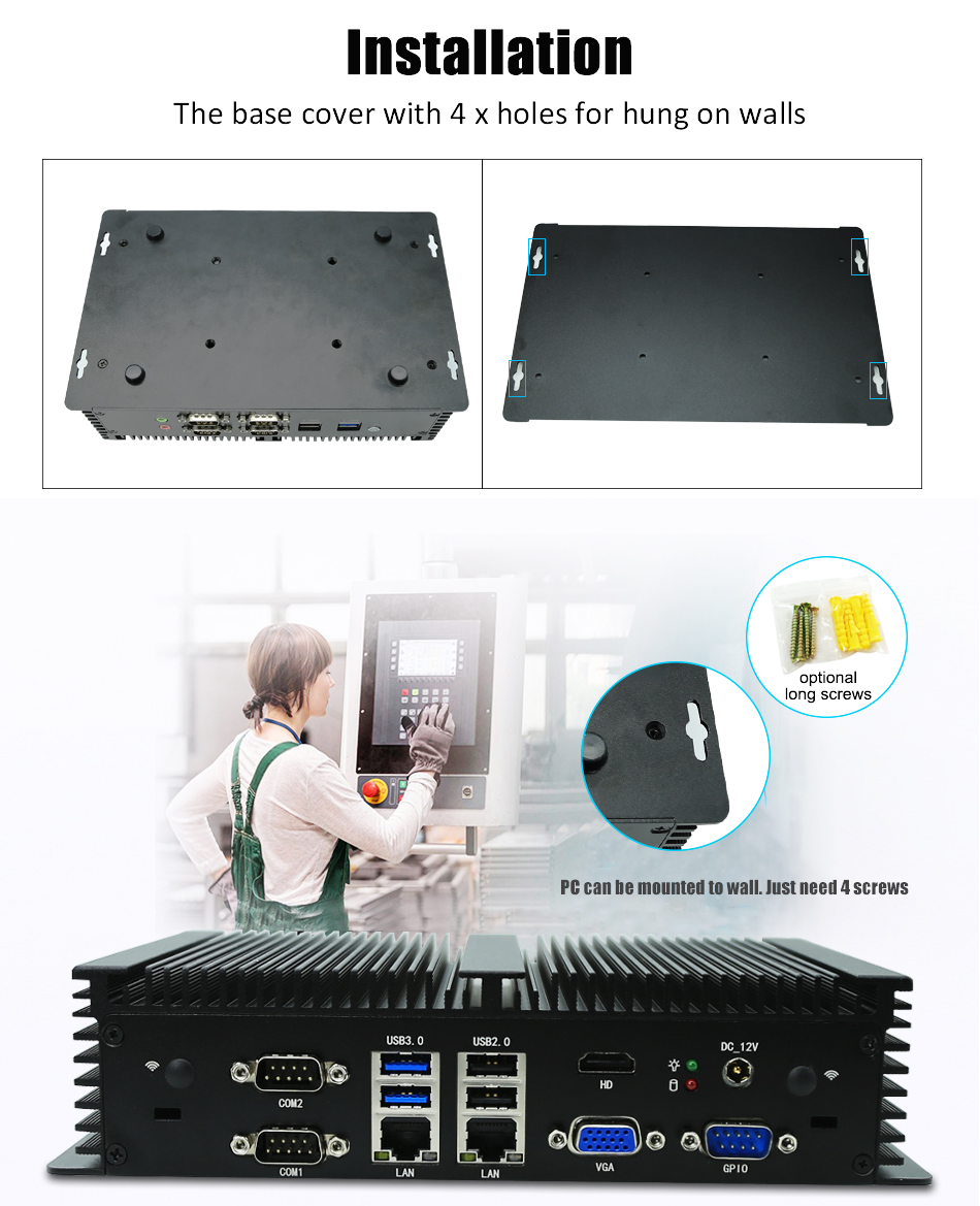 PC incorporato senza ventola I - Fanless Industrial Pc Rs485 Core I7 recensione e prezzo