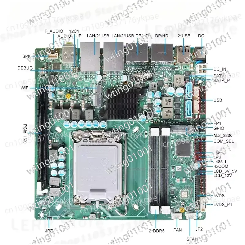 Scheda madre Mini ITX di 13a g - Lga1700 Itx Motherboard Ddr5 recensione e prezzo