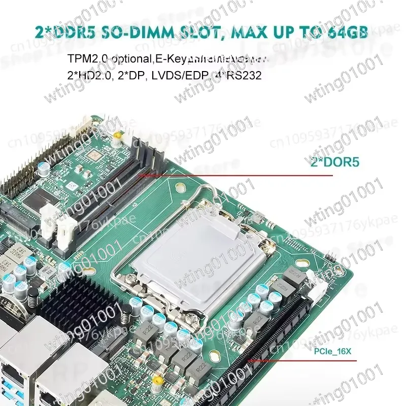 Scheda madre Mini ITX di 13a g - Lga1700 Itx Motherboard Ddr5 recensione e prezzo