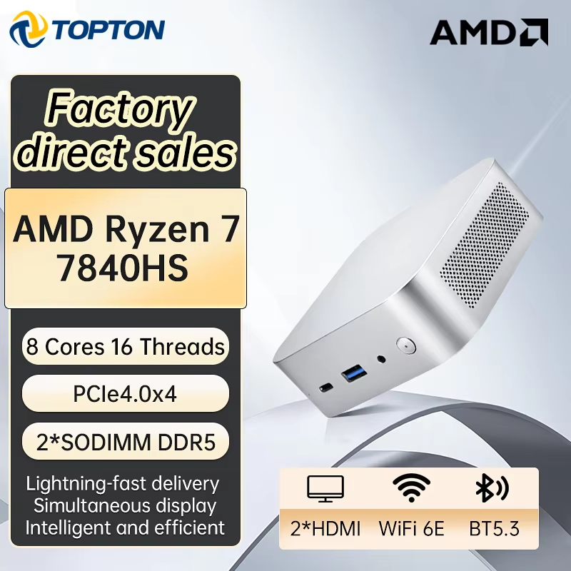 Topton Mini PC Gaming AMD Ryze - Amd Ryzen 7 7840Hs Mini Pc recensione e prezzo